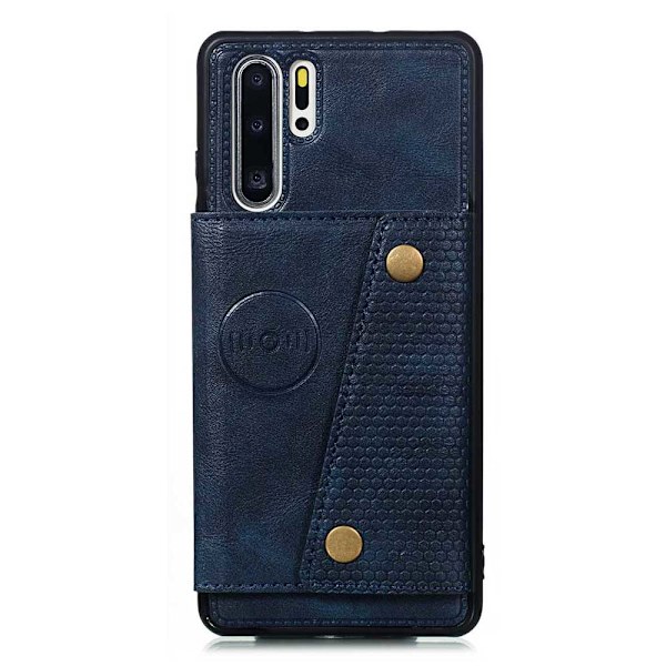 Ammattimainen kuori korttikotelolla - Huawei P30 Pro Svart