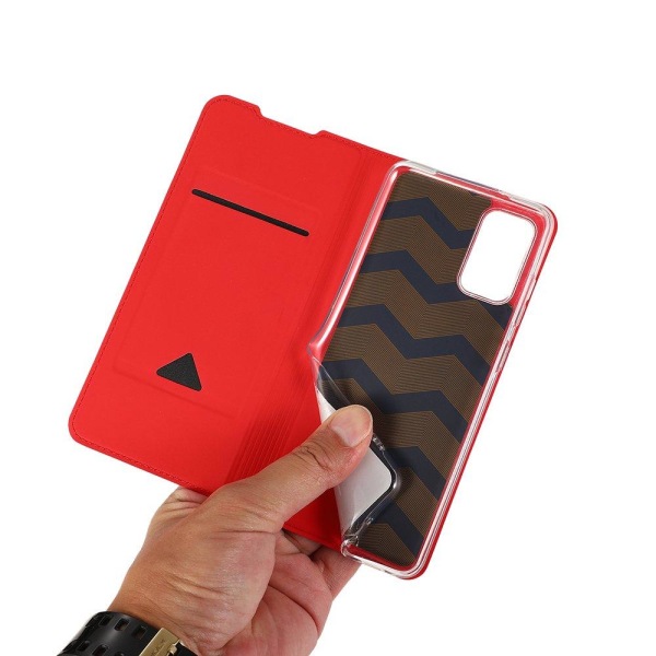 Tehokas tyylikäs lompakkokotelo - iPhone 12 Mini Röd