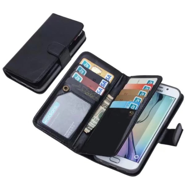 HAISSKYS Elegant Wallet Cases til Samsung S5 Vit