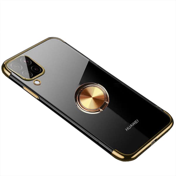 Skal med Ringhållare - Huawei P40 Lite Svart