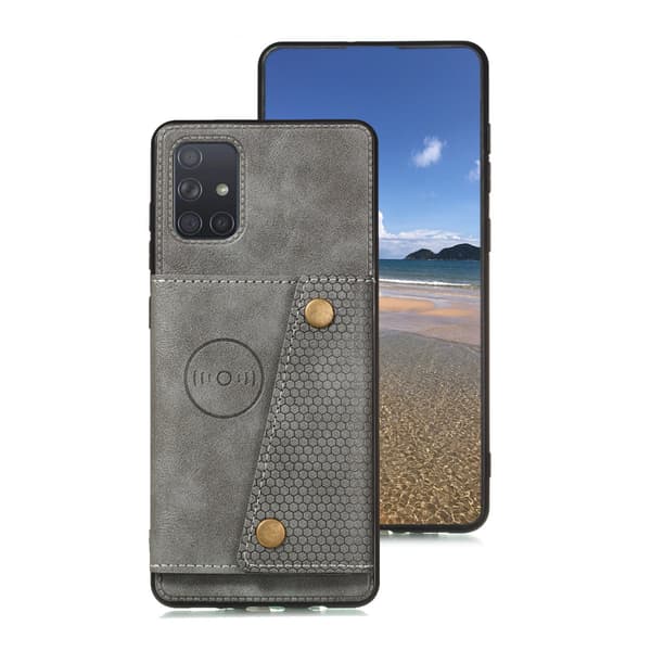 Stilsäkert Skal med Kortfack - Samsung Galaxy A33 5G Röd