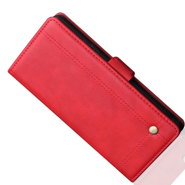 Sileä Leman lompakkokotelo - Samsung Galaxy Note10 Plus Röd
