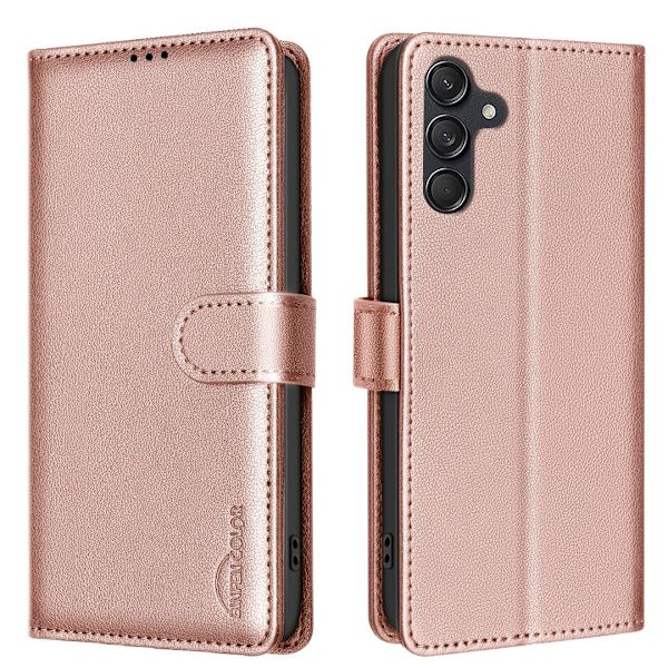 Samsung Galaxy A17 5G Läderfodral  Magnetlås & Kickstand Mörkblå