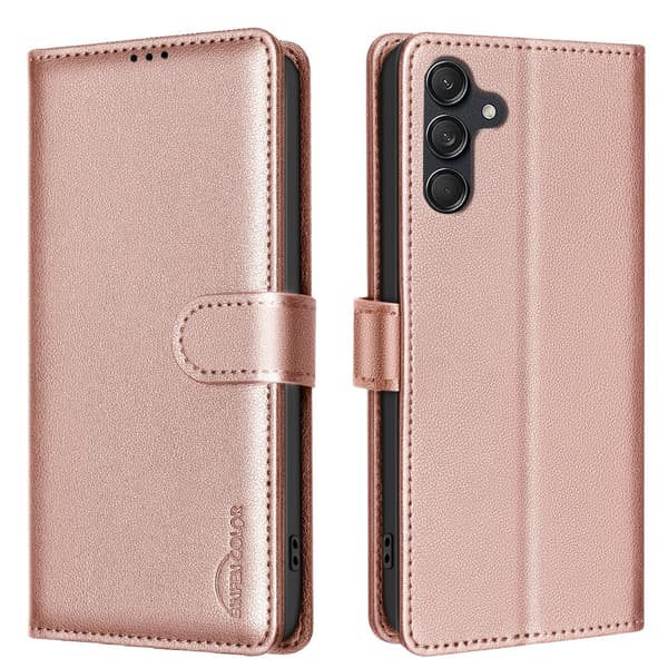 Samsung Galaxy A17 5G Läderfodral  Magnetlås & Kickstand Röd