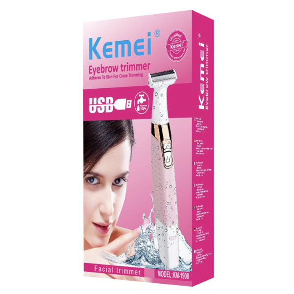 Praktisk Rakapparat / Trimmer KEMEI-1900 Rosa