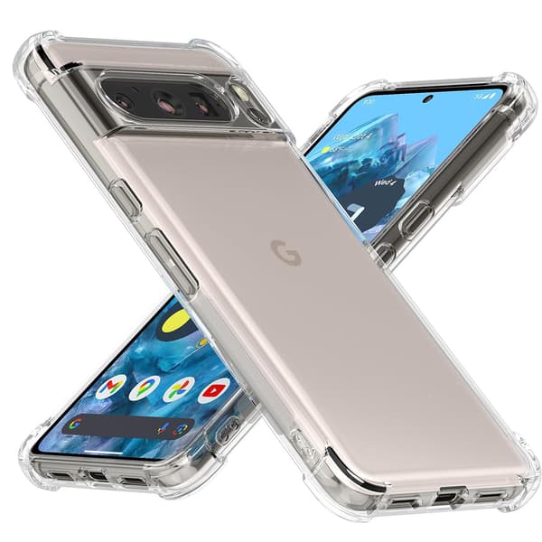 Praktiskt Silikonskal med Airbagfunktion - För Google Pixel 8 Pro