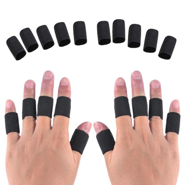 Skyddande Smidiga Fingerstöd/Fingerhylsa (10-Pack) Vit