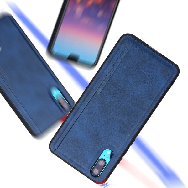 Ammattimainen Smart Cover - Huawei P20 Blå