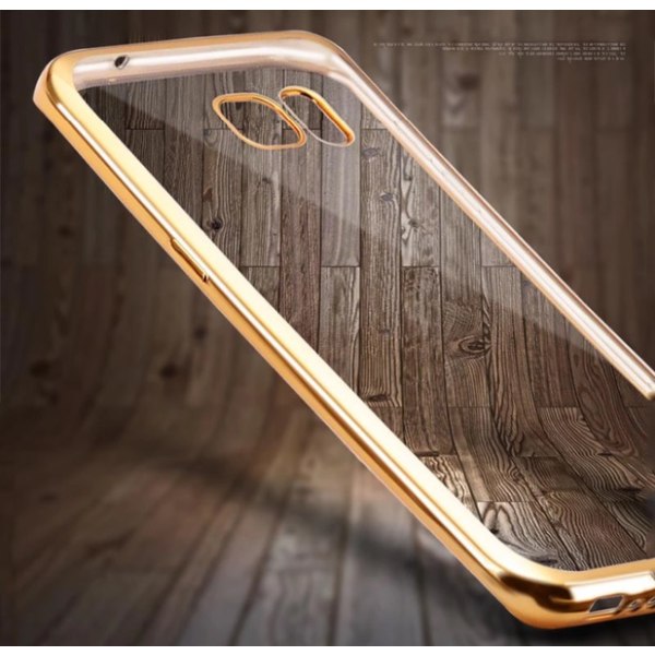 Samsung Galaxy S6 Edge - Stilfuldt silikonecover fra LEMAN Grå