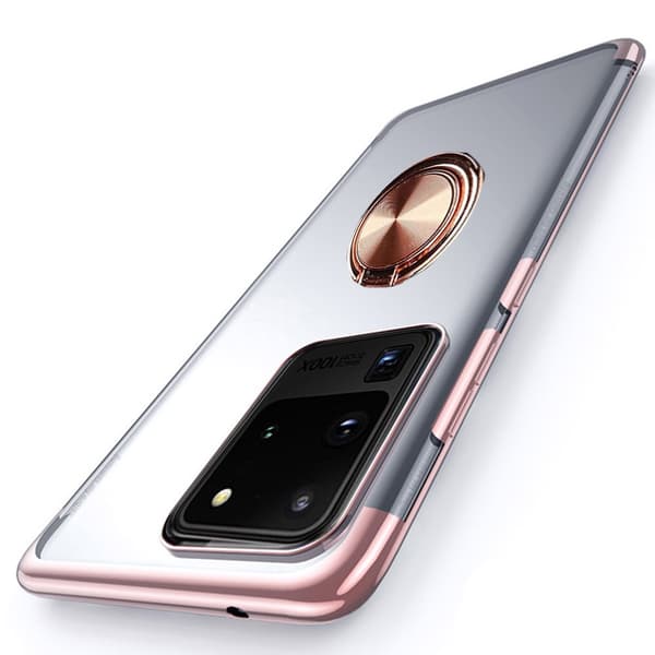 Samsung Galaxy S20 Ultra - Skyddsskal med Ringhållare Guld