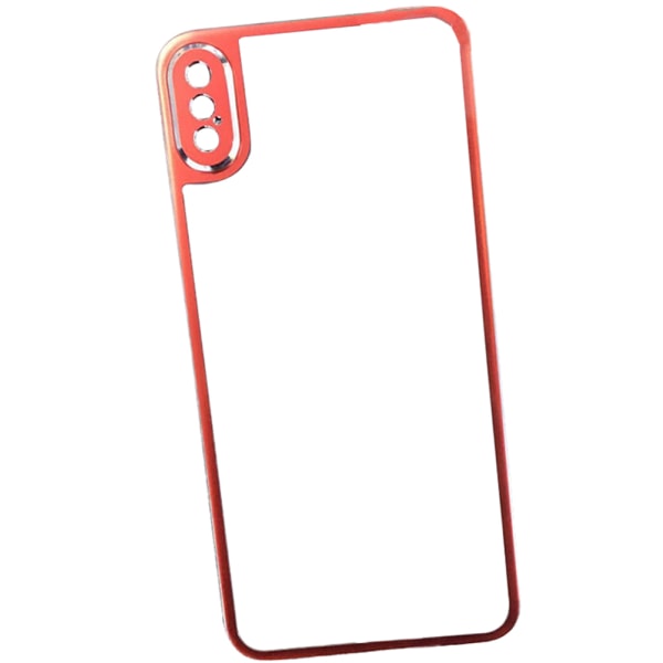 MyGuard beskyttelse til ryg og kamera til iPhone XS (aluminium) Röd