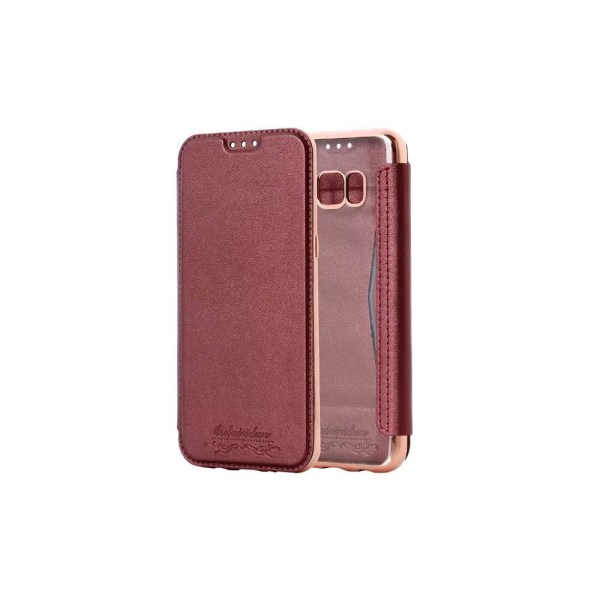Elegant Fodral med Kortfack till Samsung Galaxy S8+ Roséguld