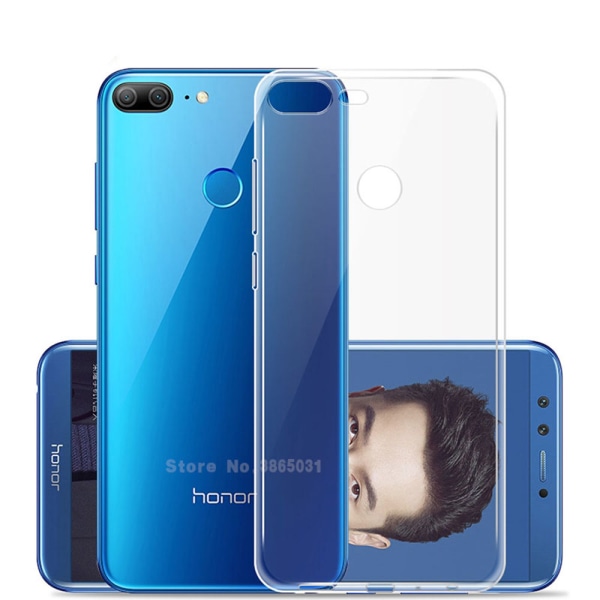 Huomaavainen silikonikuori - Huawei Honor 9 Lite Transparent/Genomskinlig