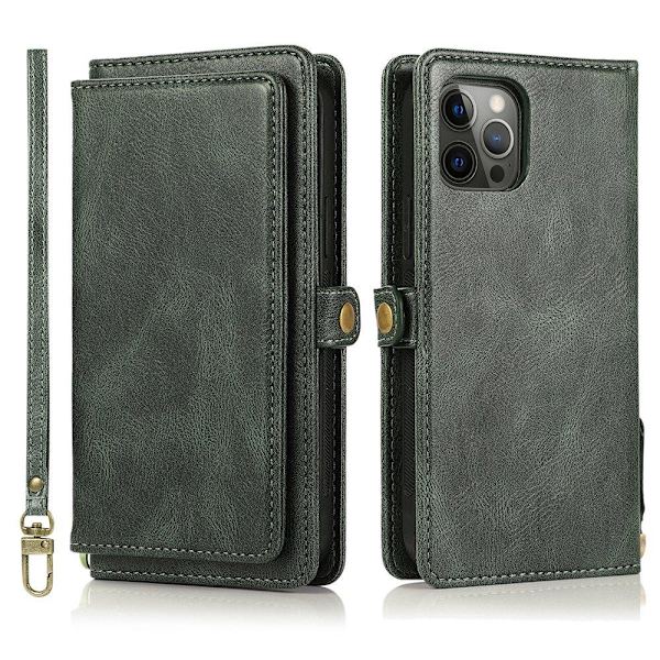 Kätevä 2-in-1 lompakkokotelo - iPhone 12 Pro Mörkblå