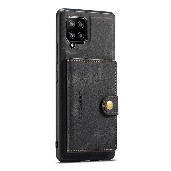 Glat cover med kortrum - Samsung Galaxy A12 Svart