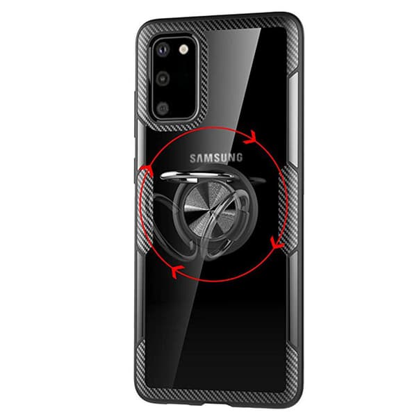 Samsung Galaxy S20 - Skal med Ringhållare Svart