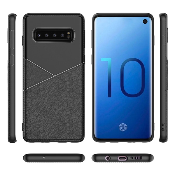 LEMAN - Smart Skal till Samsung Galaxy S10 Brun