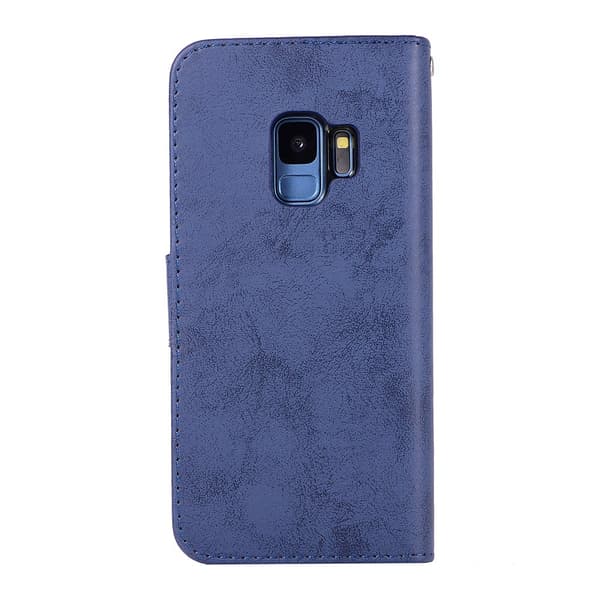 Plånboksfutteral med Skalfunksjon for Samsung Galaxy S9 Rosa