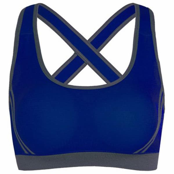 Elegant Slittålig Vadderad Sport BH (HÖG KVALITET) Svart Medium