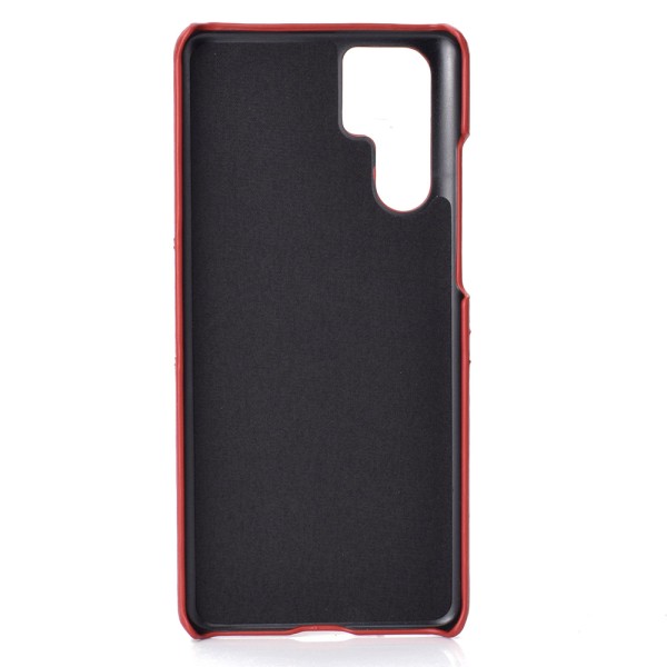 Huawei P30 Pro - Vintage Design Skal med Kortfack Khaki-Ljusbrun