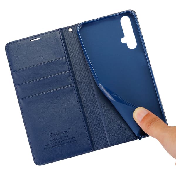 Glat (HANMAN) pung etui - Huawei Nova 5T Rosaröd