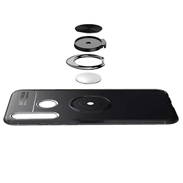 Huawei P Smart Z - Effektfullt Skal med Ringhållare Svart/Blå