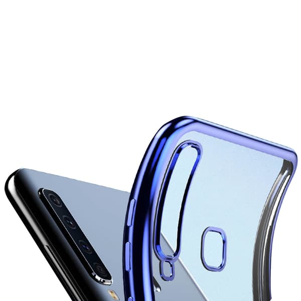 Samsung Galaxy A9 2018 - Effektfullt Silikonskal med Ringhållare Guld