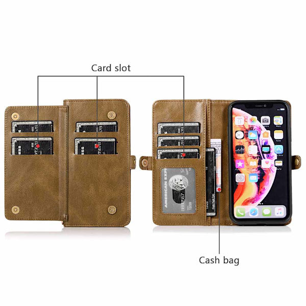 Robust Smart Plånboksfodral - iPhone XR Mörkgrön