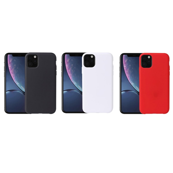 Matta silikoninen suojakuori - iPhone 11 Pro Röd