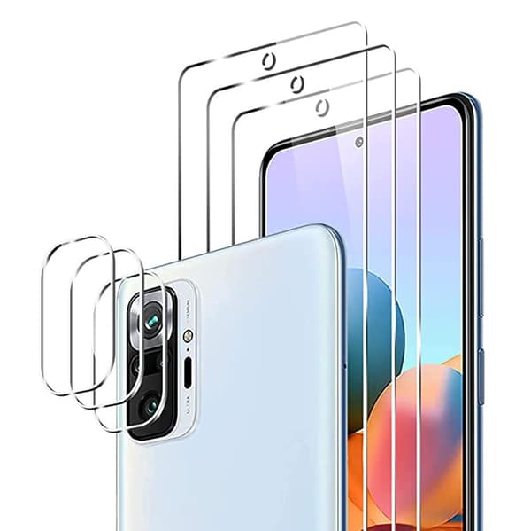 2-PACK Skärmskydd + Kameralinsskydd HD 0,3mm Redmi Note 10S Transparent