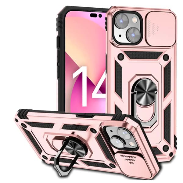 iPhone 15 Armor Skal  Stöttåligt och Smidigt Silver