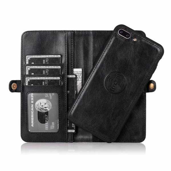 Smooth Wallet Case - iPhone 7 Plus Svart