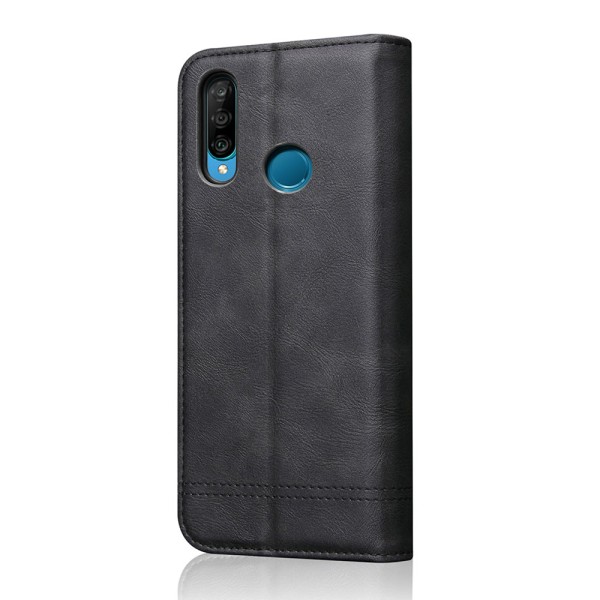 Eksklusivt Smooth Wallet Cover - Huawei P30 Lite Röd