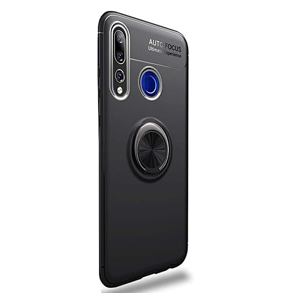 Huawei P Smart Z - Effektfullt Skal med Ringhållare Svart