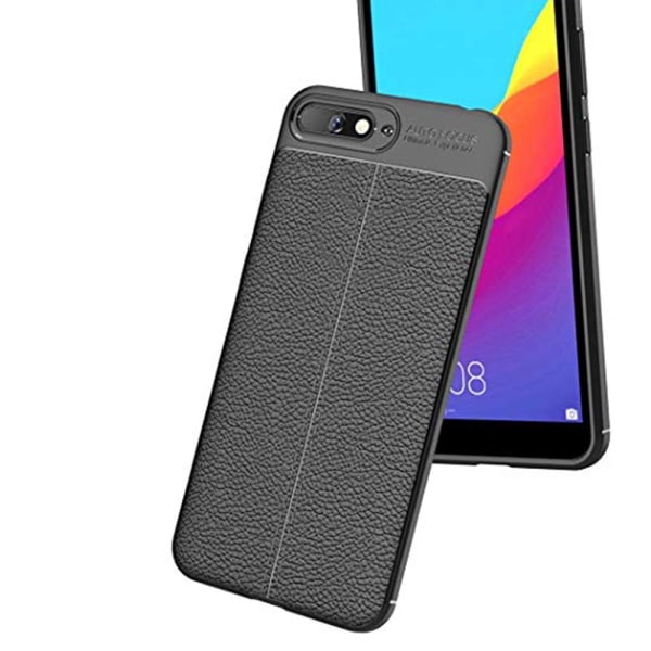 Robust Smart Cover (AUTO FOCUS) - Huawei Y6 2018 Röd