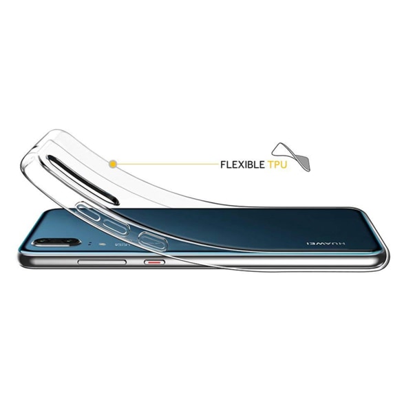 Huawei P40 Lite E - Kraftfullt Silikonskal Transparent/Genomskinlig