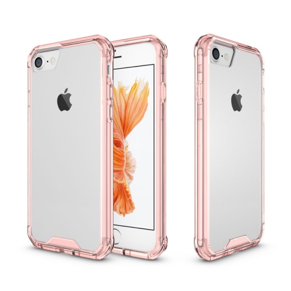 Tyylikäs käytännöllinen hybridikotelo Floveme iPhone 8:lta (MAX PROTECTION) Rosa
