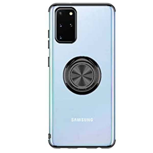 Genomtänkt Skal med Ringhållare - Samsung Galaxy S20 Plus Blå