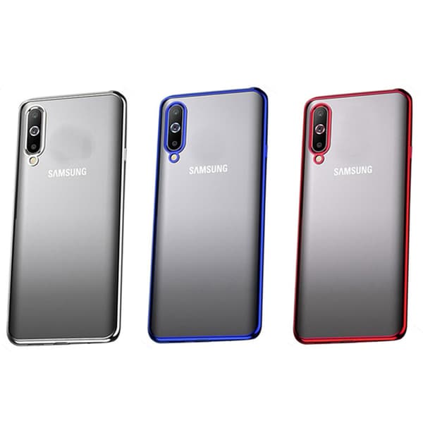 St�td�mpande Smidigt Silikonskal - Samsung Galaxy A50 Svart