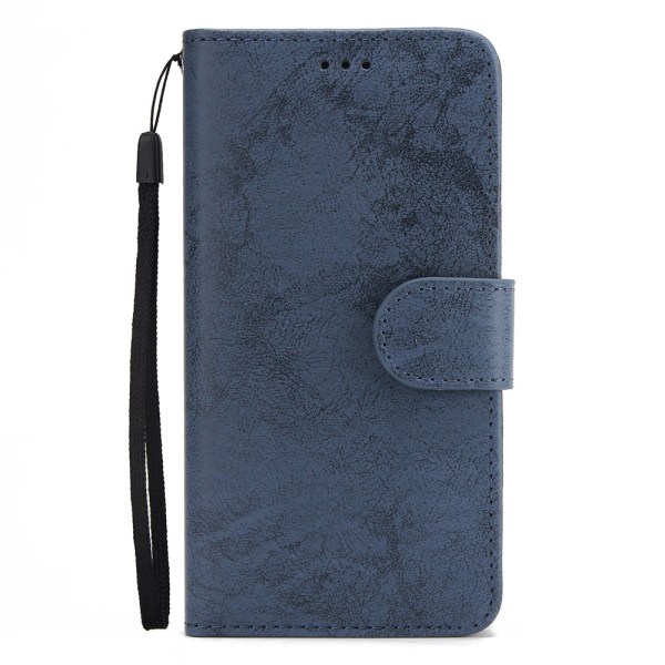 LEMAN Stilig lommebokdeksel - iPhone XS Max Marinblå