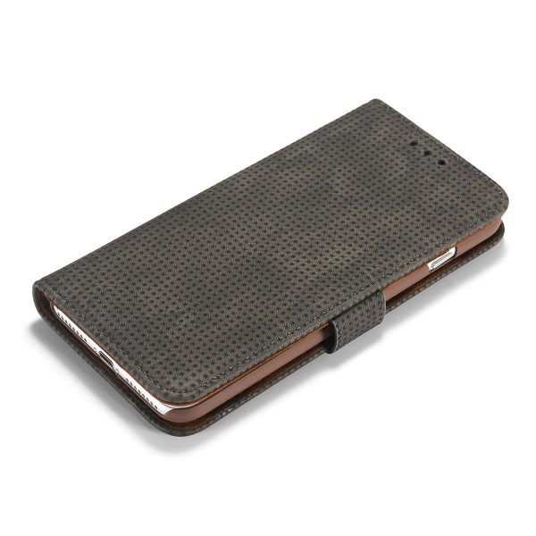 Veske med lommebok "Vintage Mesh" for iPhone 8 Plus Brun