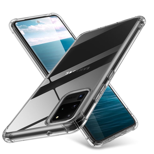 Beskyttende silikonecover - Samsung Galaxy S20 Ultra Transparent/Genomskinlig