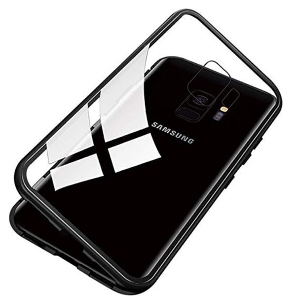 Stilfuldt dobbeltsidet magnetisk cover - Samsung Galaxy S9 Blå