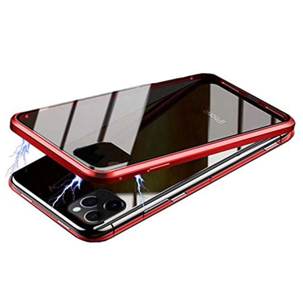 iPhone 11 Pro Max - Iskuja vaimentava kaksipuolinen magneettinen kansi Röd