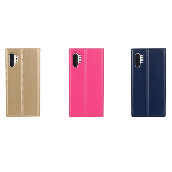 Käytännöllinen Hanman Wallet -kotelo - Samsung Galaxy Note10+ Rosaröd
