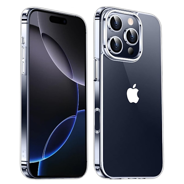 Transparent Silikonskal för iPhone 16 Pro Genomskinlig