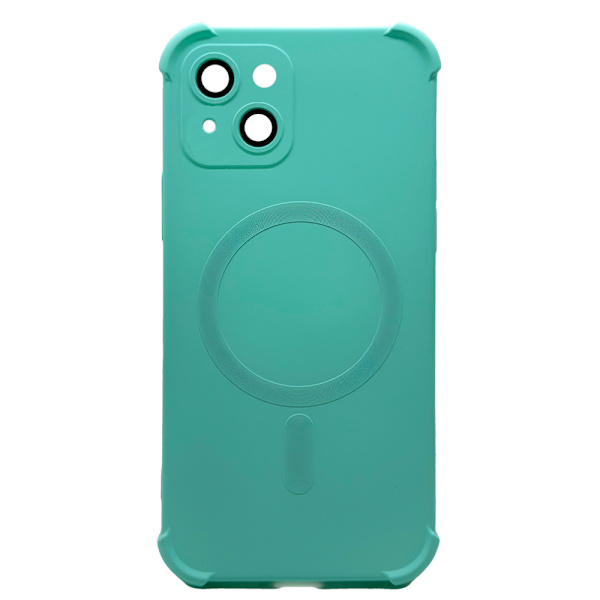 iPhone 15 - Silikonskal med Magnetiskt Stötskydd Rosa