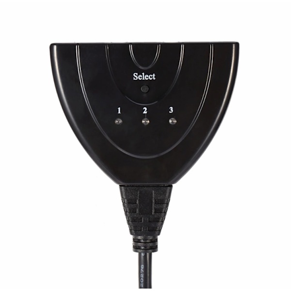 HDMI SWITCH SPLITTER 3 till 1 1080p Svart