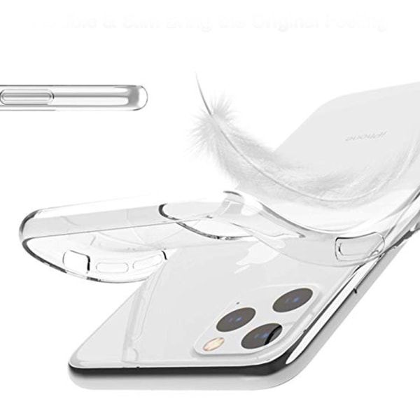 iPhone 11 Pro - Flovemen harkittu silikonikuori Transparent/Genomskinlig