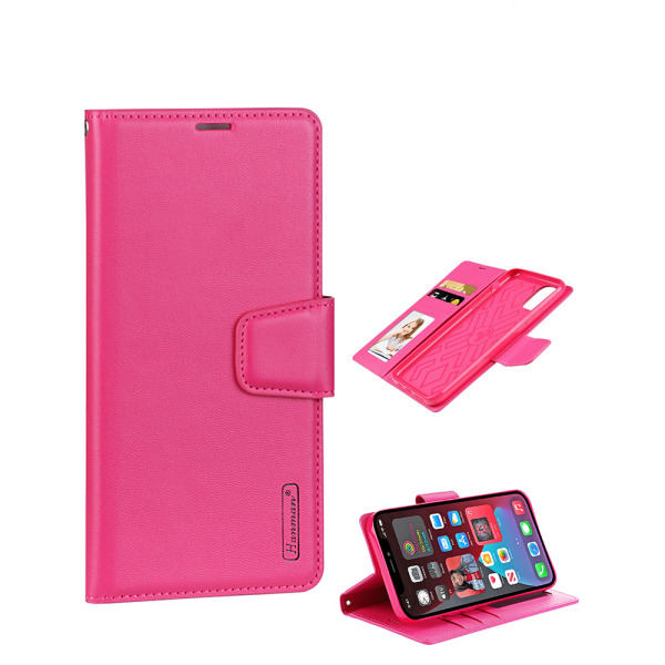HANMAN lompakkokotelo - iPhone 13 Rosaröd